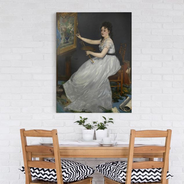 Quadri moderni per soggiorno Edouard Manet - Eva Gonzalès