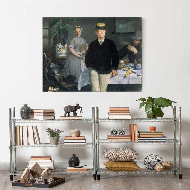 Quadri moderni per soggiorno Edouard Manet - Pranzo nello studio