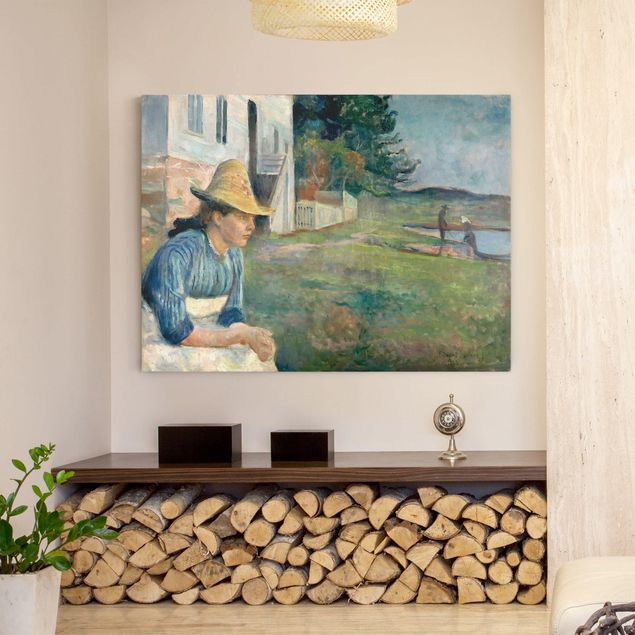 Quadri moderni per soggiorno Edvard Munch - Sera