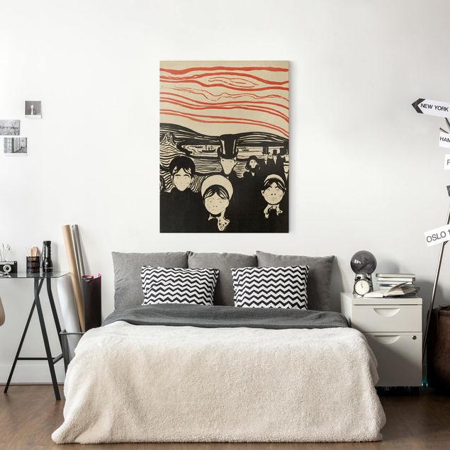 Quadri moderni per soggiorno Edvard Munch - Ansia
