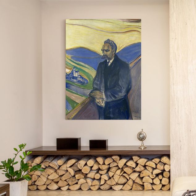 Quadri moderni per soggiorno Edvard Munch - Ritratto di Friedrich Nietzsche