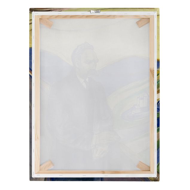 Stampa su tela - Edvard Munch - Ritratto di Friedrich Nietzsche - Verticale 3:4