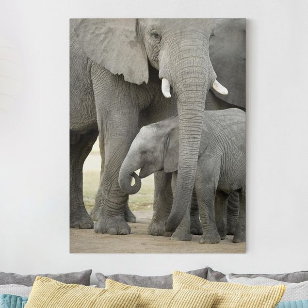 Quadri con elefanti Elefante e amore