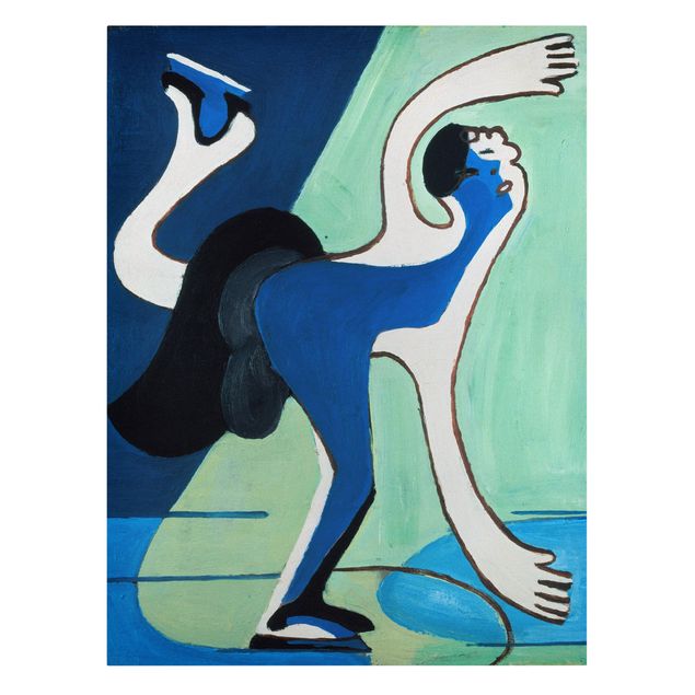 Stampa su tela - Ernst Ludwig Kirchner - Il pattinatore su ghiaccio - Verticale 3:4