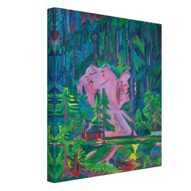 Riproduzioni su tela quadri famosi Ernst Ludwig Kirchner - Cava nella natura