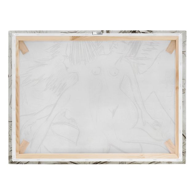Stampa su tela - Ernst Ludwig Kirchner - Due giovani Nudi - Orizzontale 4:3