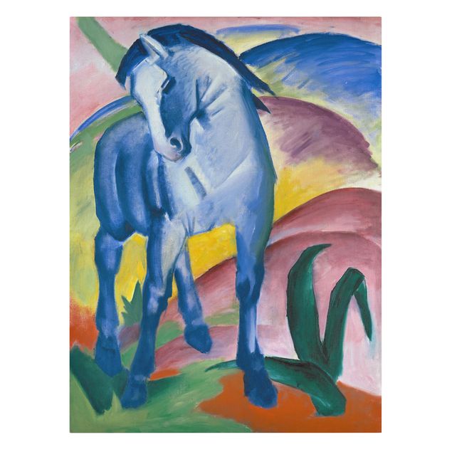 Riproduzione quadri su tela Franz Marc - Cavallo blu I