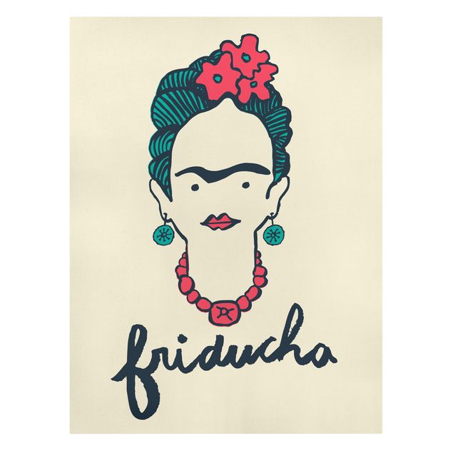 Stampa su tela - Frida Kahlo - Friducha - Verticale 3:4