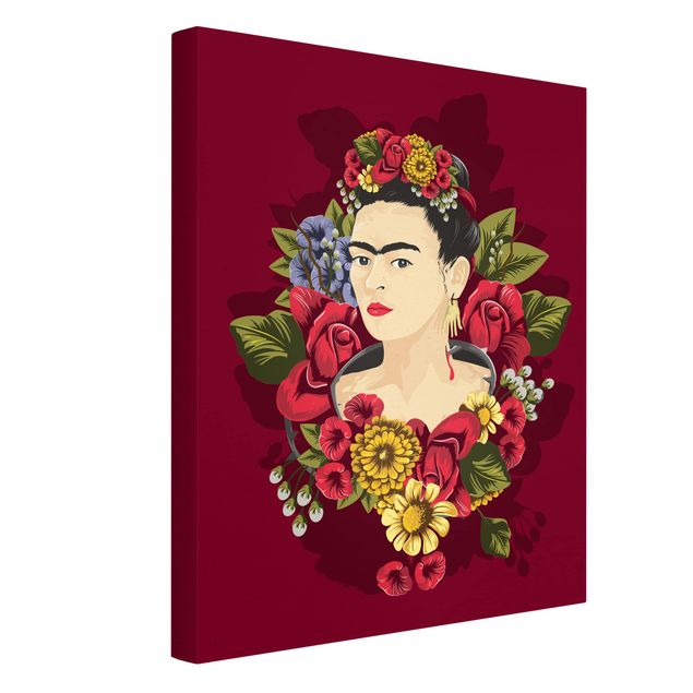 Quadri su tela Frida Kahlo - Rose