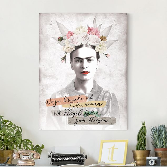Frasi su tela Frida Kahlo - Citazione