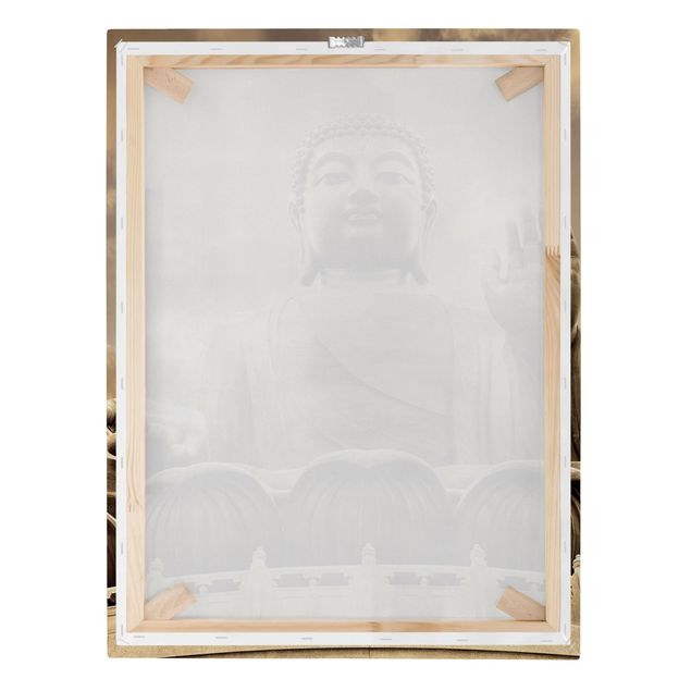 Stampa su tela - Big Buddha Sepia - Verticale 3:4