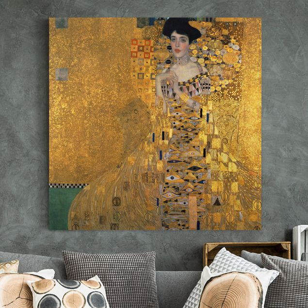 Quadri moderni per soggiorno Gustav Klimt - Ritratto di Adele Bloch-Bauer I