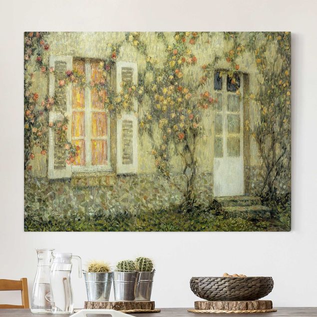Riproduzione quadri su tela Henri Le Sidaner - La casa delle rose