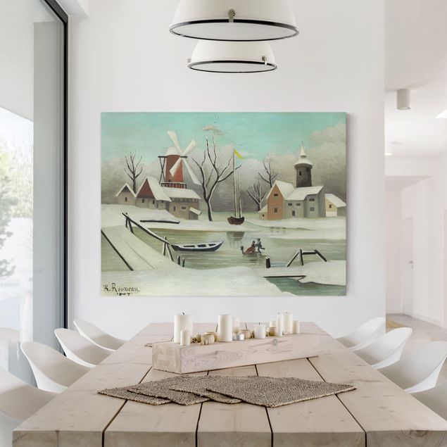 Quadri moderni per soggiorno Henri Rousseau - Inverno