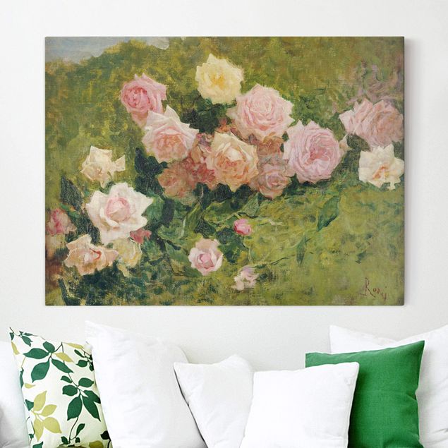 Quadro su tela fiori Luigi Rossi - Uno studio di rose