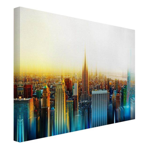 Riproduzioni su tela quadri famosi Manhattan astratto
