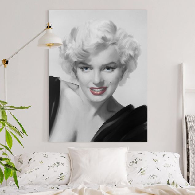 Stampe su tela vintage Marilyn sul divano