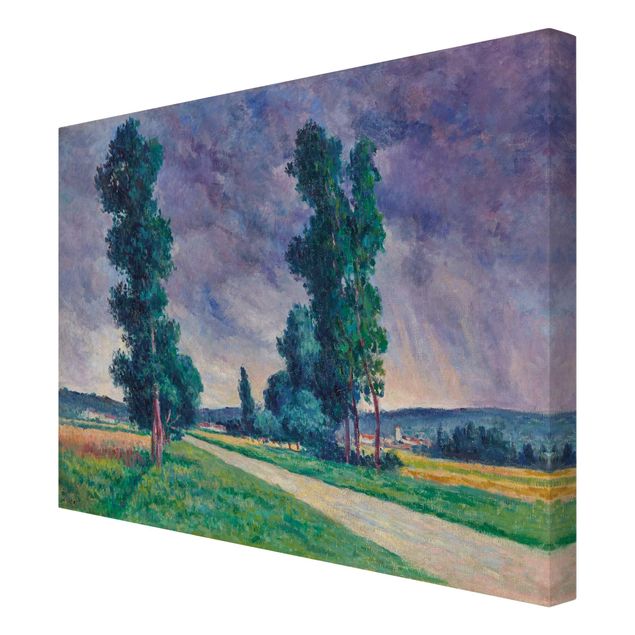 Stampa su tela - Maximilien Luce - Bessy-sur-Cure, the Street - Orizzontale 4:3