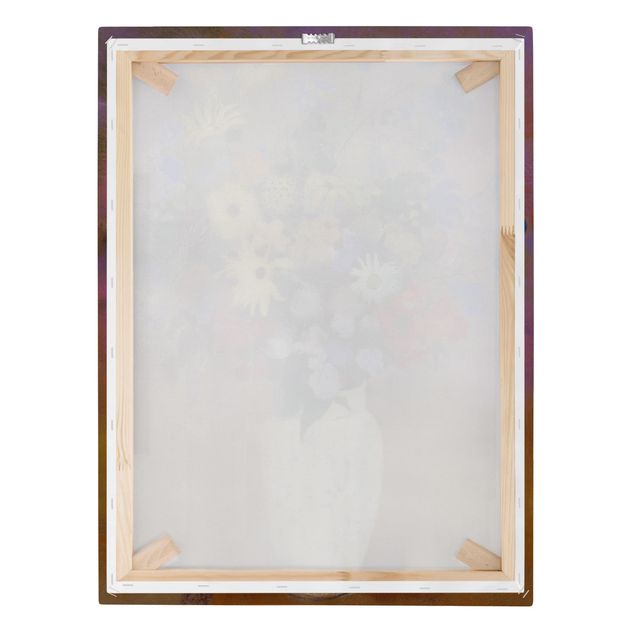 Stampa su tela - Odilon Redon - Vaso bianco con Fiori - Verticale 3:4