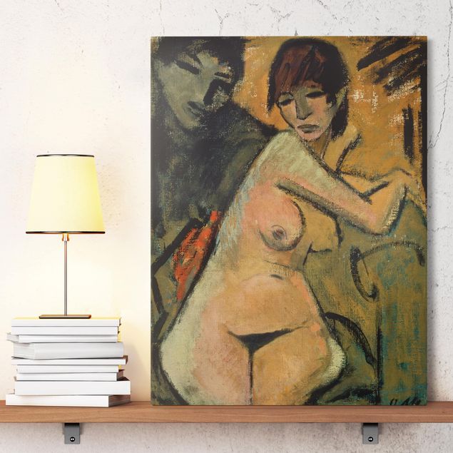 Riproduzioni su tela quadri famosi Otto Mueller - Amanti