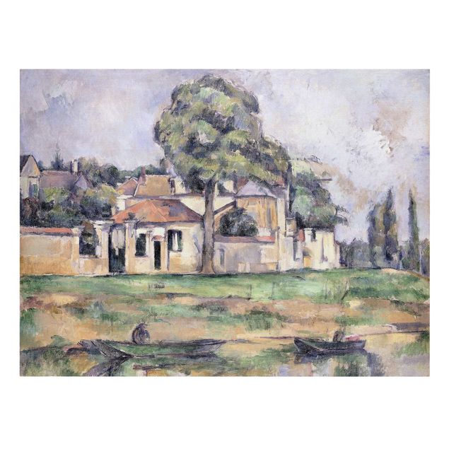 Stampa su tela - Paul Cézanne - Rive della Marna - Orizzontale 4:3