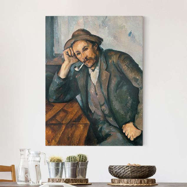 Riproduzioni su tela Paul Cézanne - Il fumatore di pipa