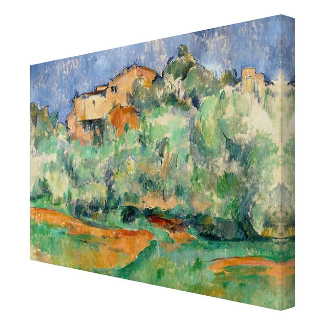 Stampa su tela - Paul Cézanne - Cascina di Bellevue con Colombaia - Orizzontale 4:3