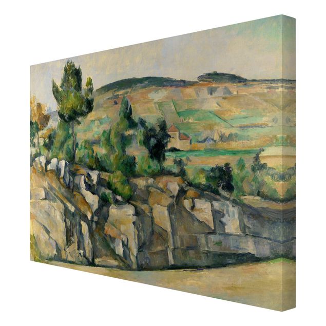 Stampe su tela Paul Cézanne - Collina in Provenza