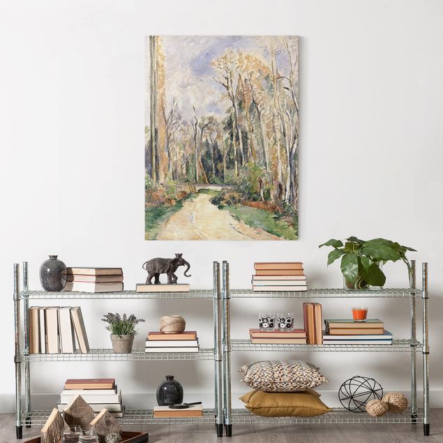 Riproduzione quadri su tela Paul Cézanne - Sentiero all'ingresso della foresta