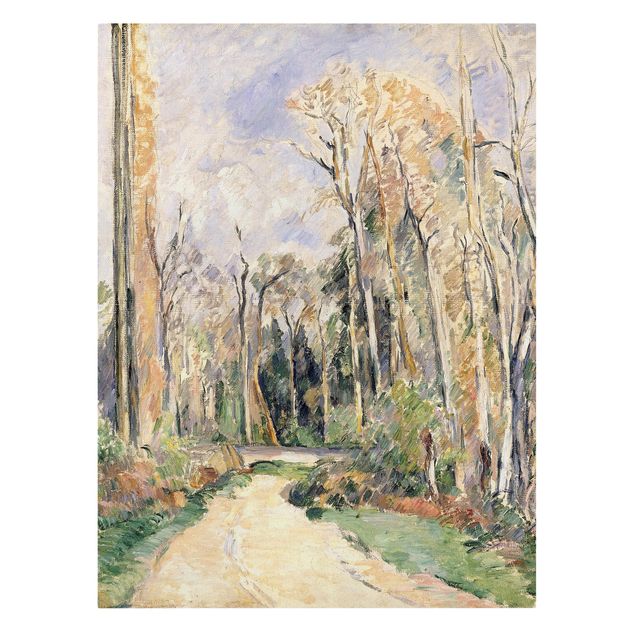 Stampe su tela Paul Cézanne - Sentiero all'ingresso della foresta