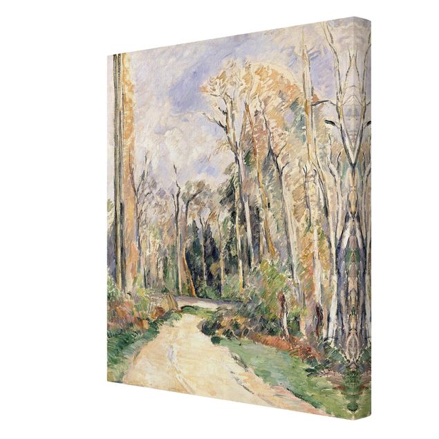 Stampa su tela - Paul Cézanne - Percorso presso l'Ingresso della Foresta - Verticale 3:4