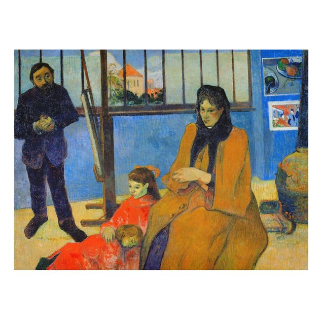 Stampa su tela - Paul Gauguin - La Famiglia Schuffenecker - Orizzontale 4:3