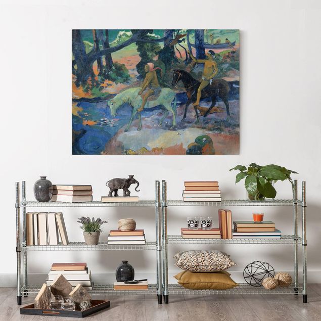 Riproduzioni su tela Paul Gauguin - La fuga, il guado