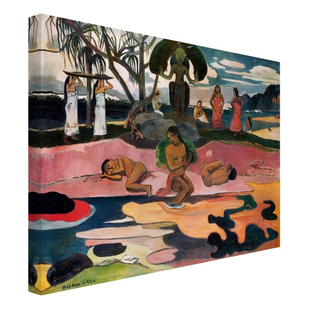 Quadri moderni per soggiorno Paul Gauguin - Il giorno degli dei (Mahana No Atua)