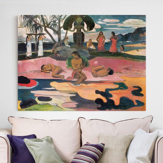 Tele con paesaggi Paul Gauguin - Il giorno degli dei (Mahana No Atua)