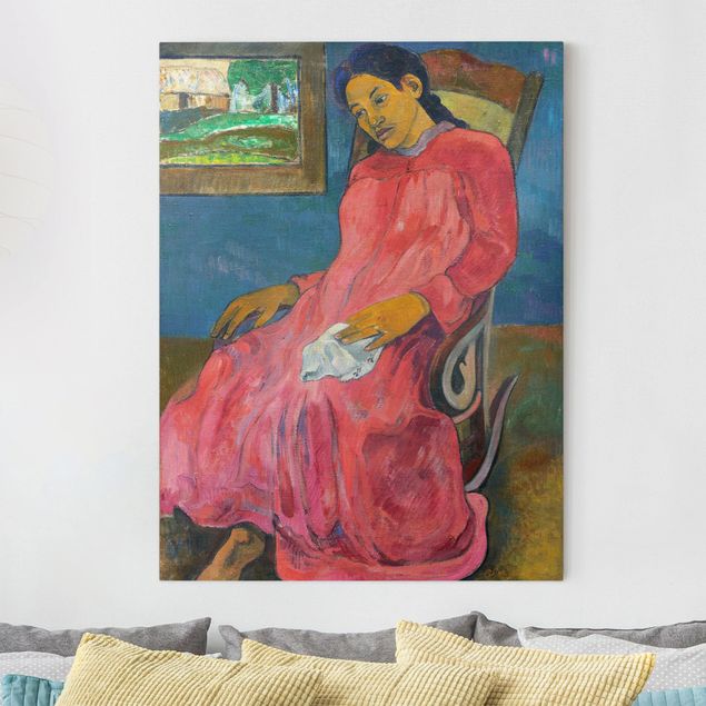 Riproduzioni su tela quadri famosi Paul Gauguin - Faaturuma (malinconico)
