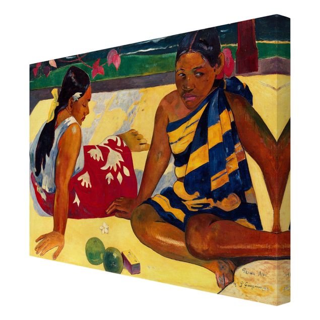 Stampa su tela - Paul Gauguin - Parau Api (Due donne tahitiane) - Orizzontale 4:3