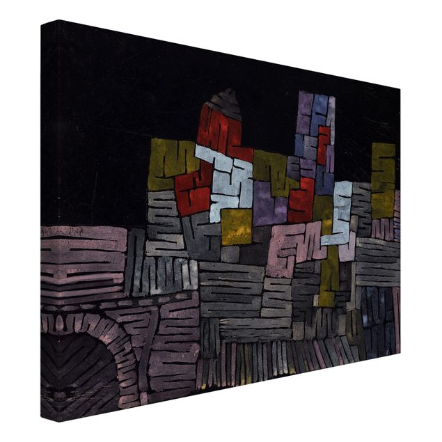 Stampa su tela città Paul Klee - Antica muratura Sicilia