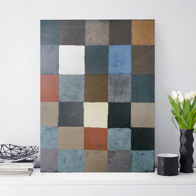 quadro astratto moderno Paul Klee - Carta dei colori (su grigio)
