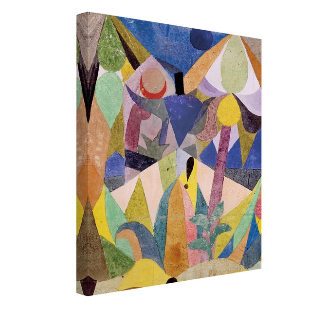 Riproduzioni su tela quadri famosi Paul Klee - Paesaggio mite tropicale