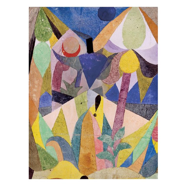 Quadri moderni per soggiorno Paul Klee - Paesaggio mite tropicale
