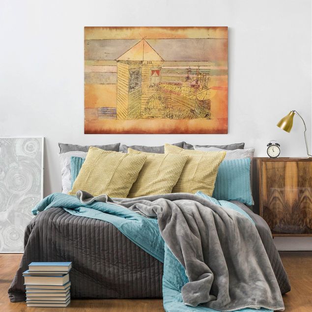 Riproduzioni su tela quadri famosi Paul Klee - Atterraggio meraviglioso, o '112!