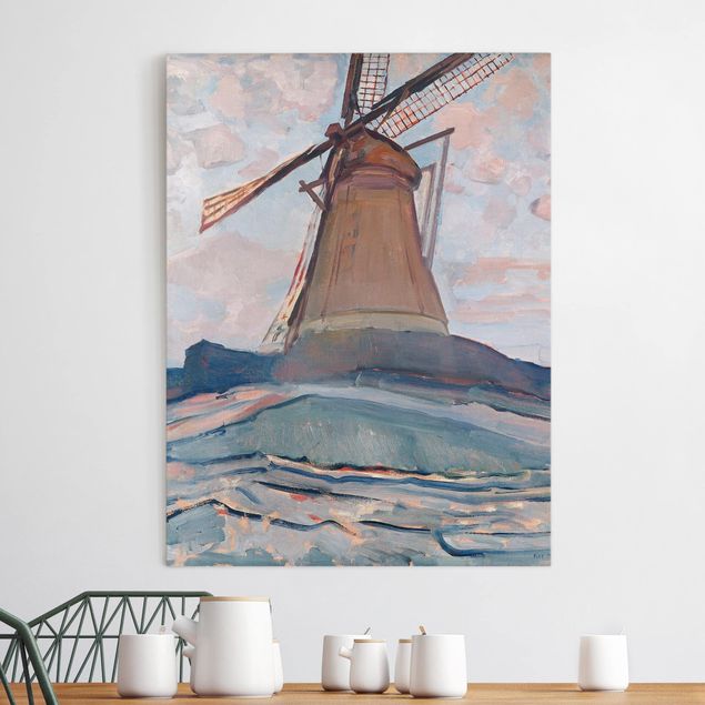 quadro astratto Piet Mondrian - Mulino a vento