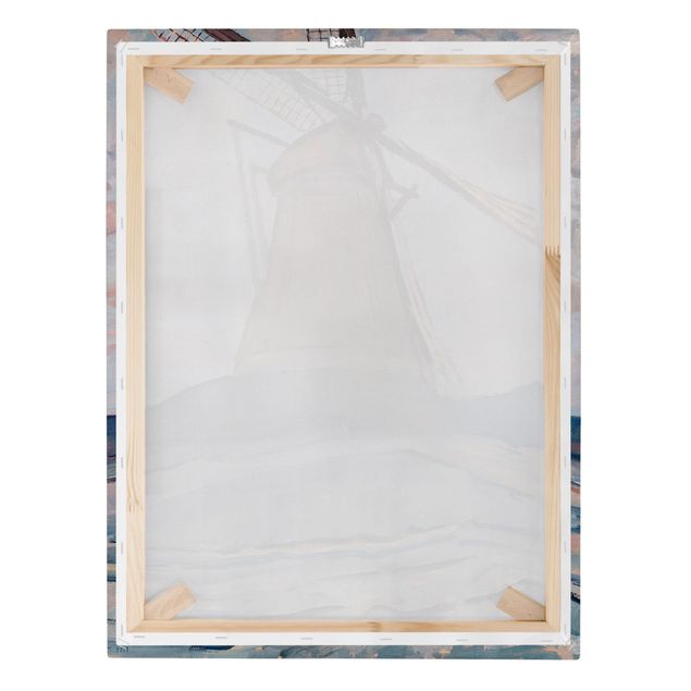 Stampa su tela Piet Mondrian - Mulino a vento