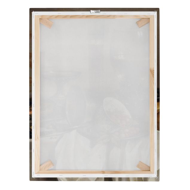 Stampa su tela - Pieter Claesz - Natura morta con vasellame per bere - Verticale 3:4