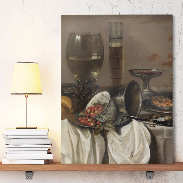 quadro astratto moderno Pieter Claesz - Natura morta con recipienti per bere