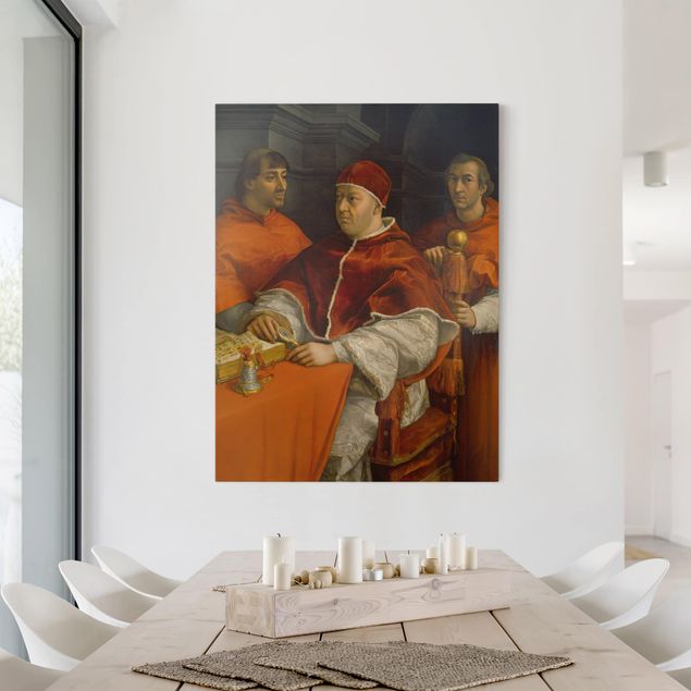 Quadri moderni per soggiorno Raffael - Ritratto di Papa Leone X