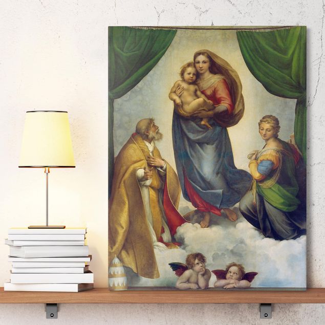 Riproduzioni su tela quadri famosi Raffael - La Madonna Sistina