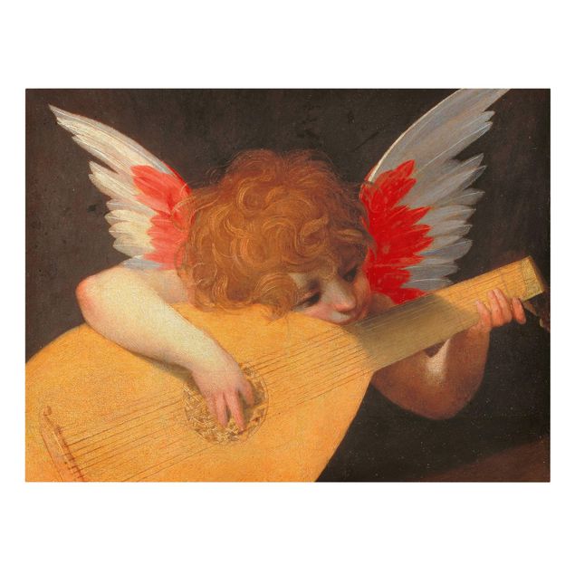 Stampa su tela - Rosso Fiorentino - musica di angelo - Orizzontale 4:3