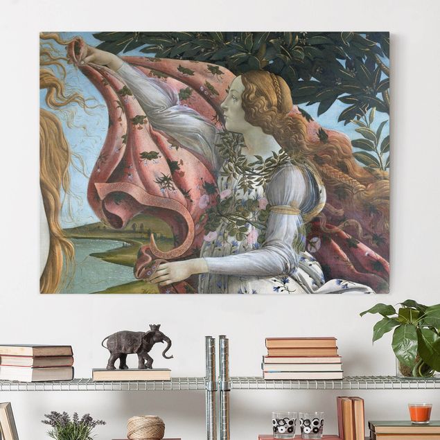 Riproduzioni su tela Sandro Botticelli - La nascita di Venere. Dettaglio: Flora